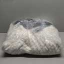 Super Soft Luxury Fleece Sherpa Weighted Blanket 15 lbs for Adults, Turtle Shell Fuzzy Cozy Warm Weighted Throw for Winter, Ceramic Beads Washable Heavy Blankets for Couch Bed, Cream White, 60"x80"