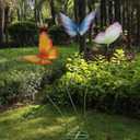 3Pcs Large Silk Butterfly Decorations,Big Butterfly Decoration with Standing Base,Mariposas Grandes Para Decoracion for Wedding Birthday Party Decor Ideal for Home and Event Decorations(Mixed)