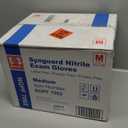 Basic Medical Blue Nitrile Exam Gloves, Latex-Free & Powder-Free Food-Safe House Cleaning Disposable Glove (1000 Pcs)