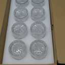 Encheng Whiskey Glasses Set of 8,10 oz Bourbon Cocktail Glass with Heavy Base,Old Fashioned Rocks Glasses,Clear Lowball Drinking Glass for Men,Vodka,Scotch,Liquor,Spirits