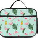 Flamingos Lunch Bag Insulated Reusable Lunch Box Kids Girls Boys Cooler Thermal Tote Bag For Men Women School Work Picnic