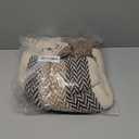 DII Striped Throw Collection Herringbone, 50x60, Stone