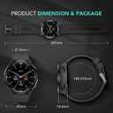 SKG Smart Watch,Rugged Outdoor Watch with GPS, Fitness Tracker with Heart Rate, SpO2, Sleep Monitor, IP68 Waterproof, Multi-Sports, 3-Axis Compass,Blood Oxygen,''1.32''Screen Android iOS,Gift,V9C