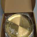 Nuogo 20 Pieces Stainless Steel Gold Plates 6.5 Inch Gold Dinner Plates Metal Serving Tray Dessert Dishes for BBQ, Salad, Snack, Desserts, Food Serving, Outdoor Camping