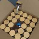 AISIPRIN Glass Spice Jars with 398 Labels, 24 pcs 4oz Spice Containers with Bamboo Lids, Square Spice Bottles With Shaker Lids,Spice Organization for Cabinet,Drawer,Rack,Seasoning Organizer