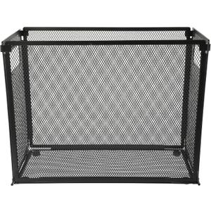 Mesh File Organizer, Hanging Desktop File Holder, Metal Mesh Desk File Folder Organizer with Handle, Letter Size Storage Cabinets for Office Home School