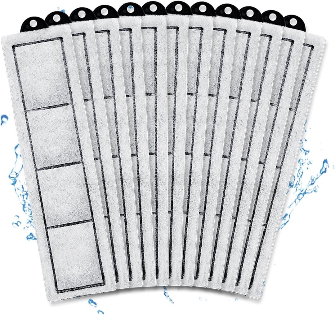 Driamor 12 Pack RF-S Filter Cartridges, Aquarium Filter Cartridges Refill Compatible with Desktop Aquariums with Small Retreat Filters