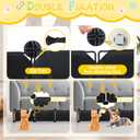 Under Couch Blockers for Pets, 6.7" Height-83 Length in Total Couch Blockers, Keep Dogs Off Couch Sofa, Durable Detachable Under Couch Toy Blocker with Strong Tape, Black