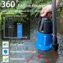 FOTING Sump Pump 1HP Clean/Dirty Submersible Water Pump,4600GPH Utility Pump Thermoplastic Electric Portable Transfer Water Pump for Swimming Pool Pond Basement with 10ft Power Cord,Manual
