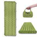 Intex: Dura-Beam: Downy Airbed - Queen - Green, 10" Inflatable Mattress, Built-In Foot Pump, Fiber-Tech, Carry Bag, Indoor-Outdoor, 600lb Cap, 64763E