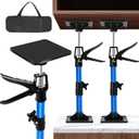 Cabinet Jacks for Installing Cabinets (2-Pack), Heavy-Duty 80lbs Capacity Steel Jack Rod, 11.8"-23.2" Telescoping Third Hand Tool, Metal Handle Adjustable Support Pole with Rotatable Anti-Slip Pads