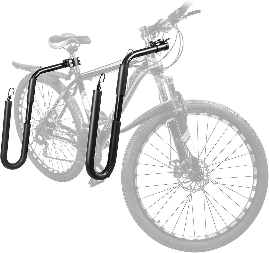 Bicycle Surfboard Racks, Bike Surf Board Holder for Shortboards, Longboards, SUP Paddleboards, Skis, Windsurfing Boards, Outdoor Sports Surfing Wakeboard Carrier Mount for Bike
