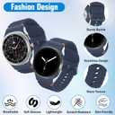 12 Pack Band Compatible with Samsung Galaxy Watch Ultra 47mm/8 7 FE 6 5 4 44mm 40mm/8 6 4 Classic 46mm 47mm 43mm 42mm/5 Pro 45mm/Active 2 Band for Men Women, No Gap Soft Silicone Sport Strap