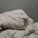 Litanika King Size Comforter Set Beige, 3 Pieces Cream Tufted Boho Farmhouse Bedding Comforter Sets, Lightweight Fluffy Comforter Bed Set for All Season (104x90In Comforter and 2 Pillowcases)