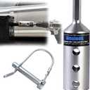 Moalaok Heavy Duty Trailer Jack Drill Adapter, Fits for 1 Inch Jack Drive Shaft Top Wind Trailer Jacks Integrated with Chuck Adapter Socket Adapter Bit Attachment for Most of Cordless Drill