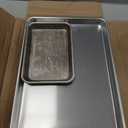 Nordic Ware Naturals Half Sheet Set - USA Made Aluminum Commercial Quality Sheet Pan for Baking or Roasting, Encapsulated Galvanized Steel Rim Prevents Warping, 2pk Half + 1/8 Sheet