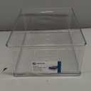 iDesign Recycled Plastic Stackable Storage Bin with Handles - Clear