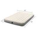 Intex 64103E Dura-Beam Standard Single-High Air Mattress: Fiber-Tech - Queen Size - 10in Bed Height - 600lb Weight Capacity - Pump Sold Separately, Tan 