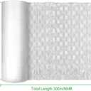 RHBLME 15.8 Inch Wide x 984 Feet Length Moving Bubble Shipping Wrap Roll, 300M Long Air Cushion Packing Inflatable Large Bubble Shipping Wrap for Moving Packing Mailing (Need Machine Inflate)