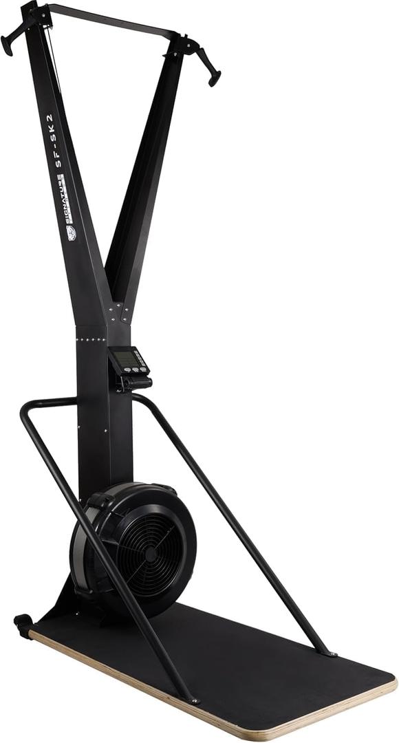 Fitvids Ski Machine, Indoor Aerobic Wind Resistance Machine, Skiing Machine with LCD Display, Home Gym Strength Training Equipment