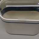 LALASTAR Desktop Trash Can with Lid, Mini Trash Can for Desk, Small Office Countertop Garbage Can, Mountable Tiny Wastebasket for RV, Dorm, Freezer, Laundry and More (Blue)