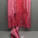 HyperFun Cowgirl Outfits for Women Western Costume Accessories Cowboy Hat Tassels Fringe Vest Earring Hippie Glasses Bandana For Halloween, XXXL