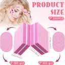 200 Pcs Mini Nail Buffer Blocks Bulk Sponge Double Sided Buffing Sanding Block Manicure Tools Bulk Nail File for Acrylic Nails and Natural Nails(100/180,Pink)