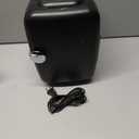 CROWNFUL Mini Fridge, 4 Liter/6 Can Portable Cooler and Warmer Personal Fridge for Skin Care, Cosmetics, Food,Great for Bedroom, Office, Car, Dorm, ETL Listed (Black)