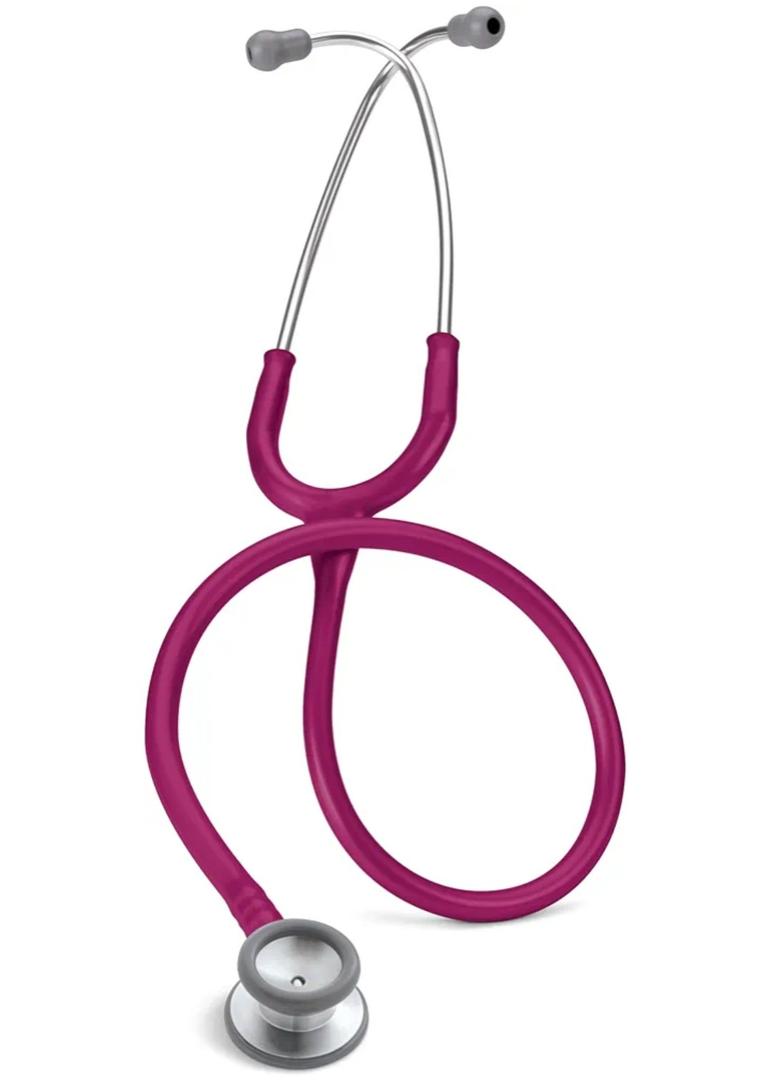 3M Littmann Classic II Pediatric Stethoscope, 2122, Stainless Steel Chestpiece, 28" Raspberry Tube