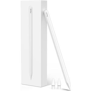 Stylus Pen with Note-Taking,Drawing for iPad Pencil 2nd Generation,Compatible with iPad Pro 11 in 1/2/3/4,iPad Pro 12.9 in 3/4/5/6,iPad Air 4 5,iPad mini 6 with Magnetic Wireless Charging（White）