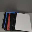 360 Degree Pivotable Binder, Upgraded 3 Ring Binder 1 inch 4 Pack, Flexible Binders 3 Ring, Foldable Three Ring Binders- Black, White, Blue, Red