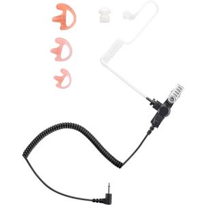 commountain 3.5mm Listen Only Earpiece Compatible with Speaker Mic, Acoustic Tube Receive Only Headset with 3 Earmolds, for Police Security and Law Enforcement Use