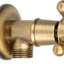 Water Control Valve Brass Angle Shut Off Valve Hardware Wall Mount Sink Angle Valve for Home Bathroom Toilet
