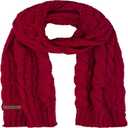 Aonal Womens Winter Scarf Cold Weather Thick Warm Cable Knit Wraps Chunky Large Soft Long Scarves