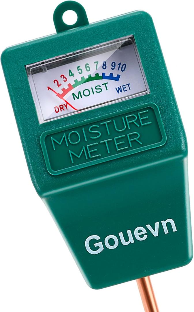 Soil Moisture Meter, Plant Moisture Meter Indoor & Outdoor, Hygrometer Moisture Sensor Soil Test Kit Plant Water Meter for Garden, Farm, Lawn (No Battery Needed) (Green)