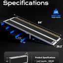 Wheelchair Ramp 7ft, Non-Skid Aluminum Folding Ramps for Wheelchairs for Home Steps, 800 LBS Capacity Handicap Wheel Chair Ramp for Doorway, Homes, Threshold, Entry, Stairs Matte non -slip surface, 7FT(Applicable height7"-21")