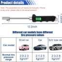 JOYCOURT Digital Tire Pressure Gauge 230 PSI, Stainless Steel Dual Head