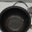 Topwit Hot Pot Electric Non-Stick Electric Pot with Steamer for Noodles,Soup,Steak,Oatmeal,Rice 1.8L Electric Pan Power Adjustment Suitable for Home&Dormitory