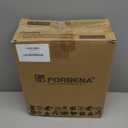 Forbena Potty Training Toilet Seat with Step Stool Ladder, Toddler Kids Potty Seat for Boys Girls, Non Slip Foldable Toilet Training Seat with Soft Cushion, Comfortable Handles (White-Grey)