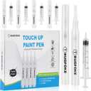 Touch Up Paint Pen 4 Paint Touch Up Pens Fillable Brush Refillable for Walls Wall Repair Funiture Cabinet Wood Floor Window 6ML 9Pcs Set