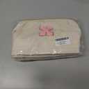 Makeup Bag for Girls Gift, Personalized Graduation Gifts Initial Women Makeup Bag for Travel, Teacher Appreciation Gifts Preppy Make up Bag Cosmetic Bag 18th Birthday Gifts for Teen Girl Trendy - E