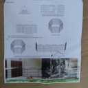 12 Panel No Dig Decorative Garden Fence - 42in H x 26.5 ft L, Tall Animal Barrier for Dogs, Rabbits, Rustproof Metal Wire Panels for Yard, Patio, and Outdoor Border Use