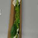 White Artificial Flowers 3 Pack Pansy Flowers Artificial Silk Flowers 18" Realistic Fake Flowers for Decoration Spring Faux Flowers for Vase Home Indoor Wedding Flower Bouquet Table Centerpiece Decor