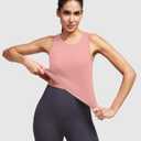 Alaroo Workout Tops for Women Sleeveless Racerback Tank Tops (Pink, L)
