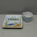 CORELLE SQUARE WHITE CEREAL BOWL 22OZ, 18 OZ PIPER MUG BLUE -CATS