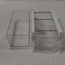 Yatmung 2 Pack Extra-Large Deli Drawer Organizer for Refrigerator Pull Out - Fridge Drawer Organizer and Storage Containers - Meat, Cheese, Produce, Sliding - Fridge Organization Bin