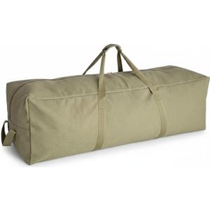 DoYiKe Extra Large Canvas Travel Duffle Bag Heavy Duty, Sports Camping Tent Storage Travel Military
