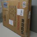 DISPLAYSWORKER Sign holder floor stand, heavy Duty Pedestal poster banner stand for display,1824 inch slide-in double sided poster sign holder floor standing for board Display (Black, 1824)