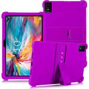 ATOOZ for TCL TAB 10 NXTPAPER 5G Tablet Case 10.4 Inch 2025 (9199S) with PC Stand Soft Silicone Kids Case for TCL Tab 10 Gen 2 Tablet (8196G/8496G) 10.4 inch (Purple)