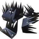 RZGZKLSH12Pcs Safety Anti Climb Fence Wall Spikes Intruder Deterrent Fence Spikes Outdoor Anti Climb Spikes Home Security Improvement Stop Thief or Wall Decoration (Black)